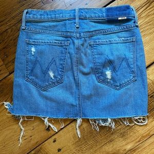 MOTHER denim jean skirt